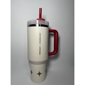 Stanley X Starbucks APAC 2025 Christmas Cozy Luxury White/Red 40oz Tumbler BNWT